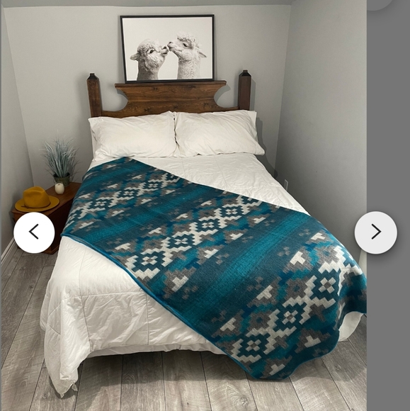 Nwt Alpaca blend Queen Size BLANKET - Picture 4 of 4